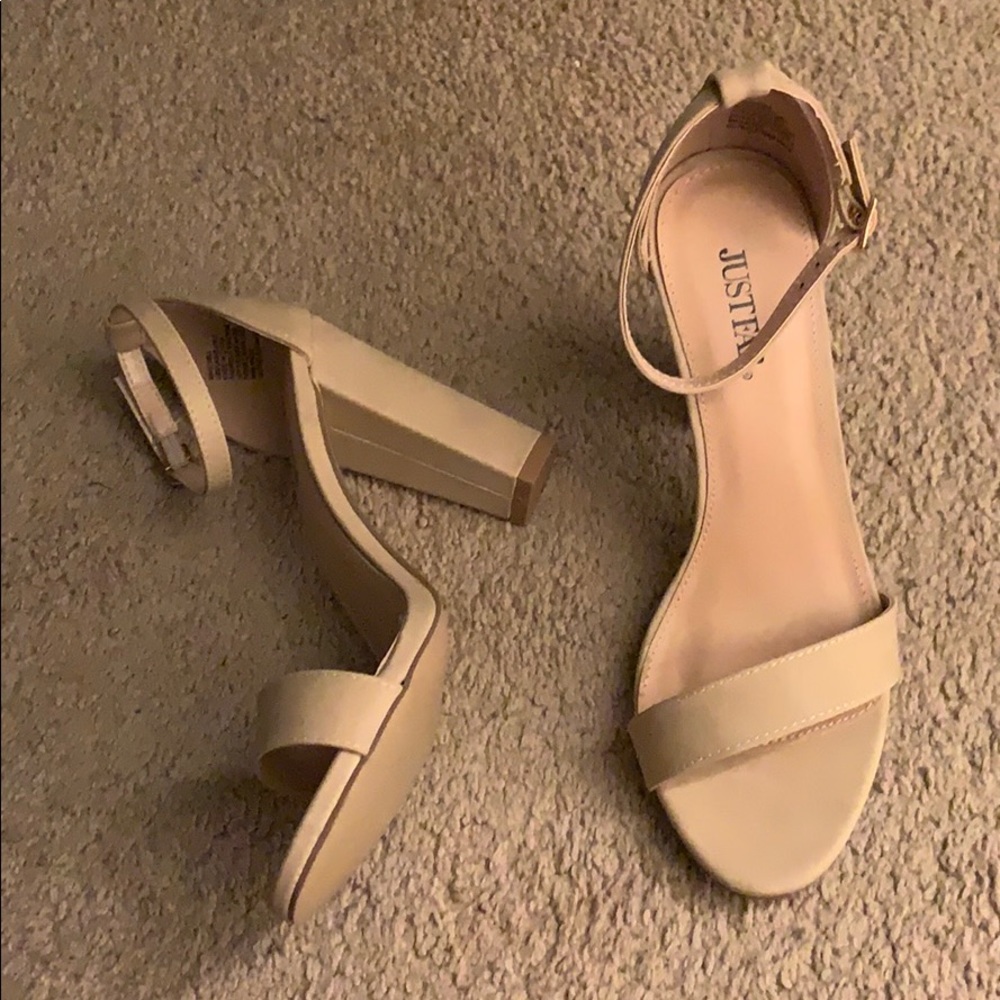 4” nude sandals